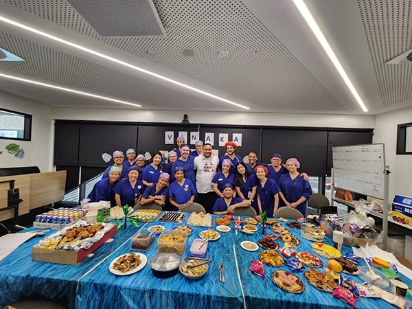 Northern Hospital theatre scrub team in Fiji